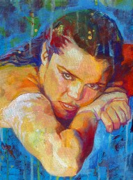 Playmate 2　2013制作　330mm×240mm キャンバスにアクリル絵具